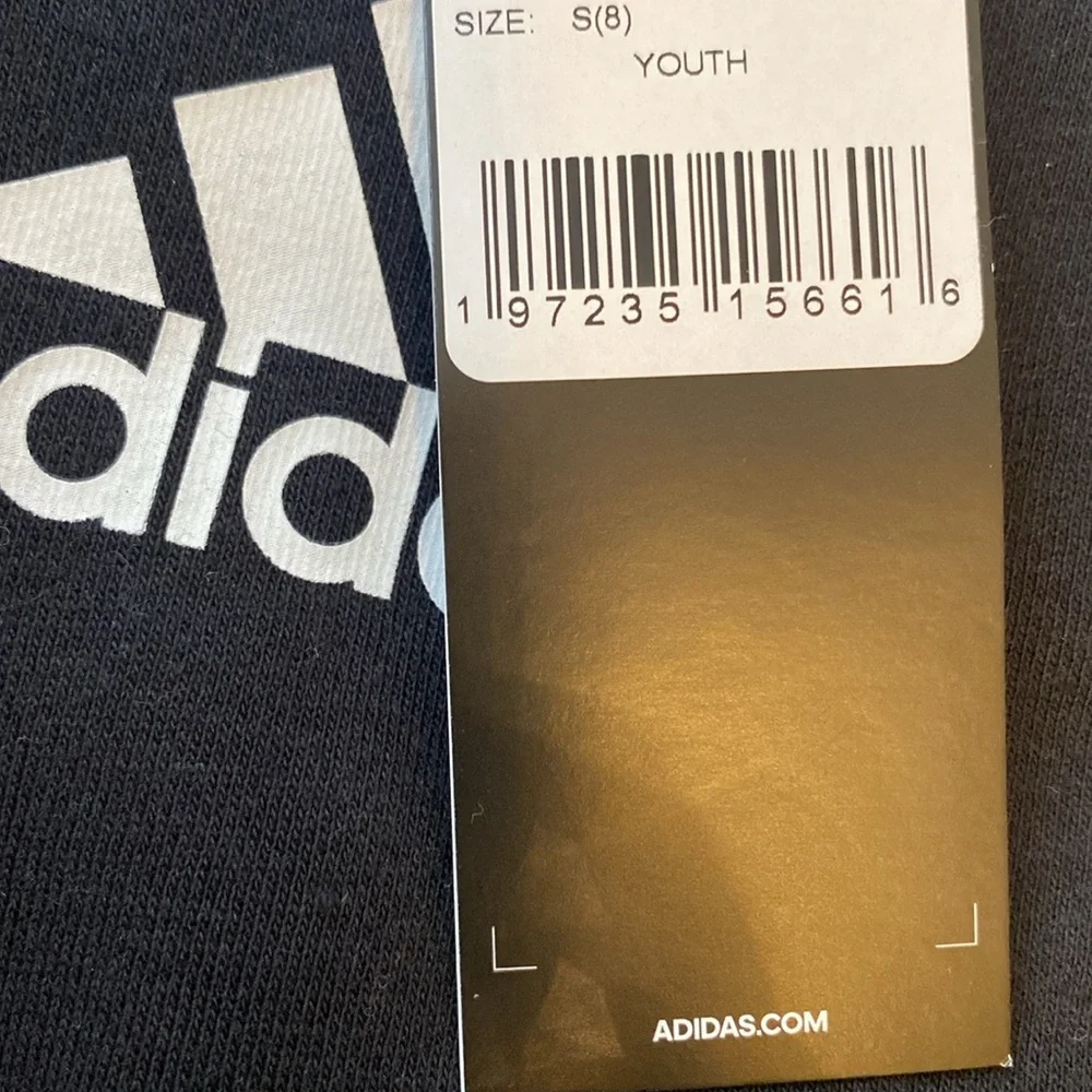 Adidas youth long sleeve essential fleece hoodie - Picture 5 of 5